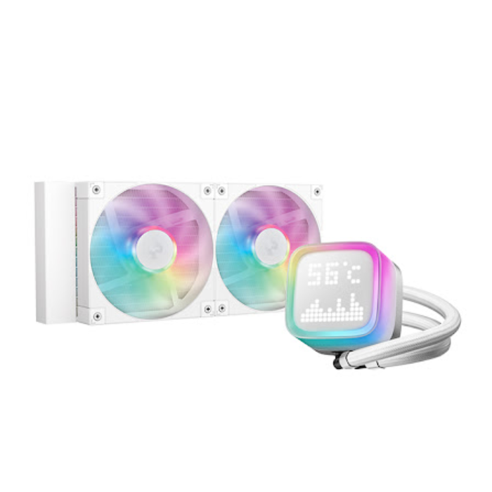 فن پردازنده مایع دیپ کول سفید مدل LP240 WH ARGB